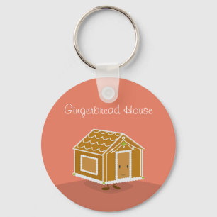 Happy Gingerbread House Keychain