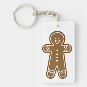 Happy Gingerbread Tall man Key Ring