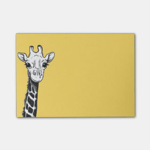 Happy Giraffe Post It Notes