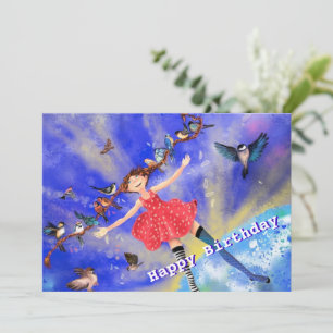 Happy Girl Birthday Card