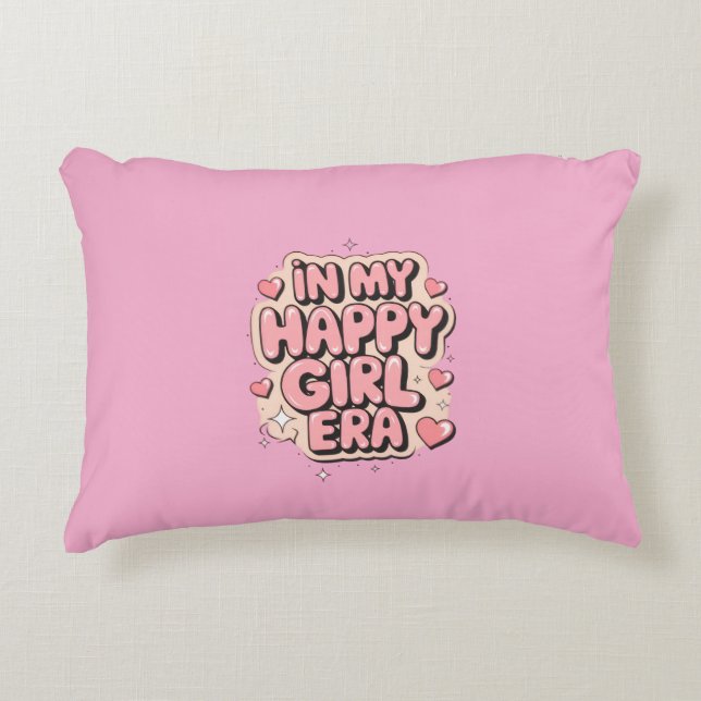 Happy Girl Era Pillow (Front)