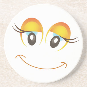 HAPPY GIRL FACE COASTER