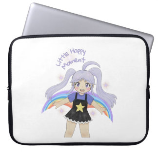 Happy Girl Hand Drawn Illustration – Little Happy  Laptop Sleeve