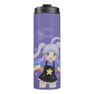 Happy Girl Hand Drawn Illustration – Little Happy Thermal Tumbler