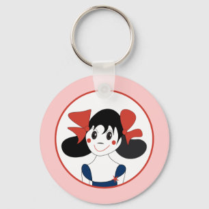 Happy Girl Keychain