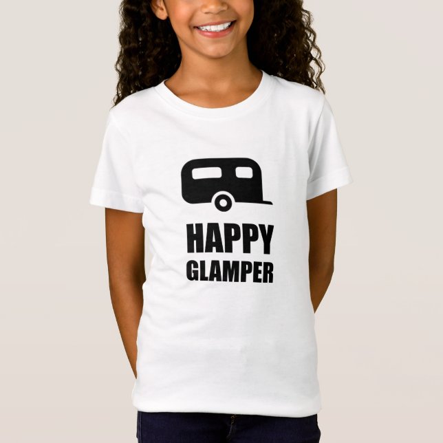 Happy Glamper Camper T-Shirt (Front)