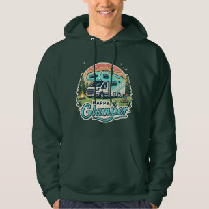 Happy Glamper Mens Hoodie
