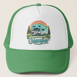 Happy Glamper RV Adventure Trucker Hat