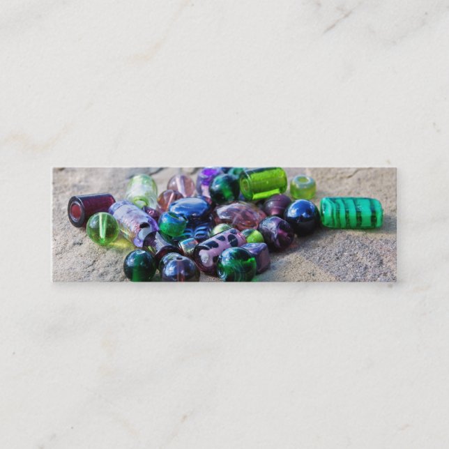 Happy Glass Beads Mini Business Card (Front)