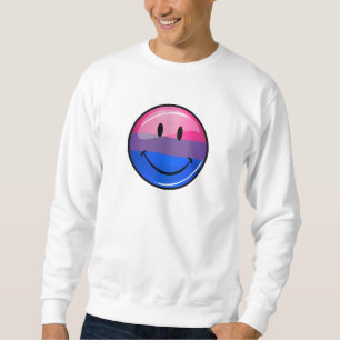 Happy Glossy Bisexuality Pride Flag Sweatshirt