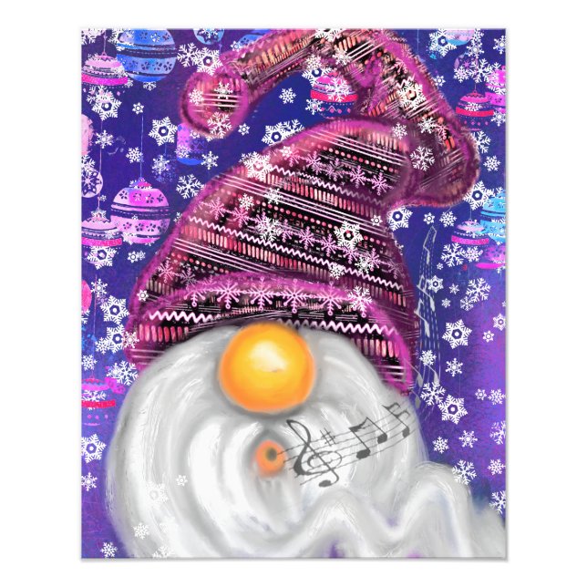 Happy Gnome Christmas Poster (Front)