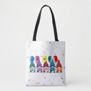 Happy Gnomes Tote Bag