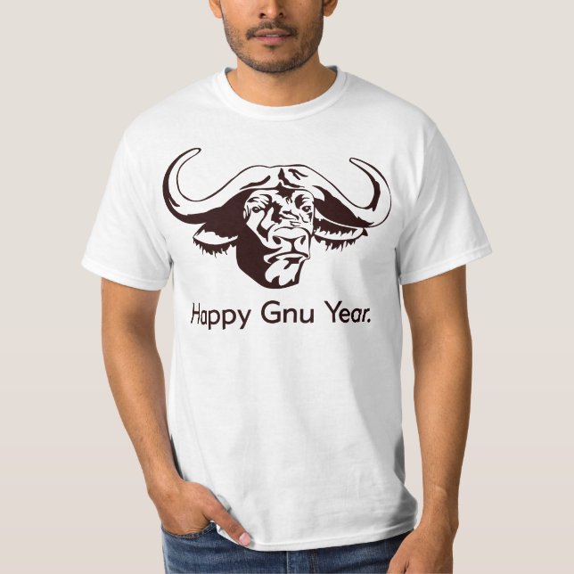 Happy Gnu Year T-Shirt (Front)