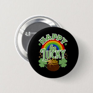 Happy Go Lucky 6 Cm Round Badge