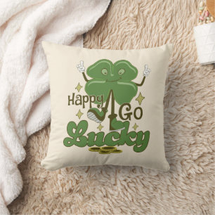 Happy Go Lucky St. Patrick's Day Cushion