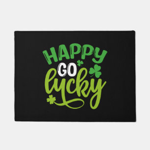 Happy Go Lucky St Patrick's Day Doormat