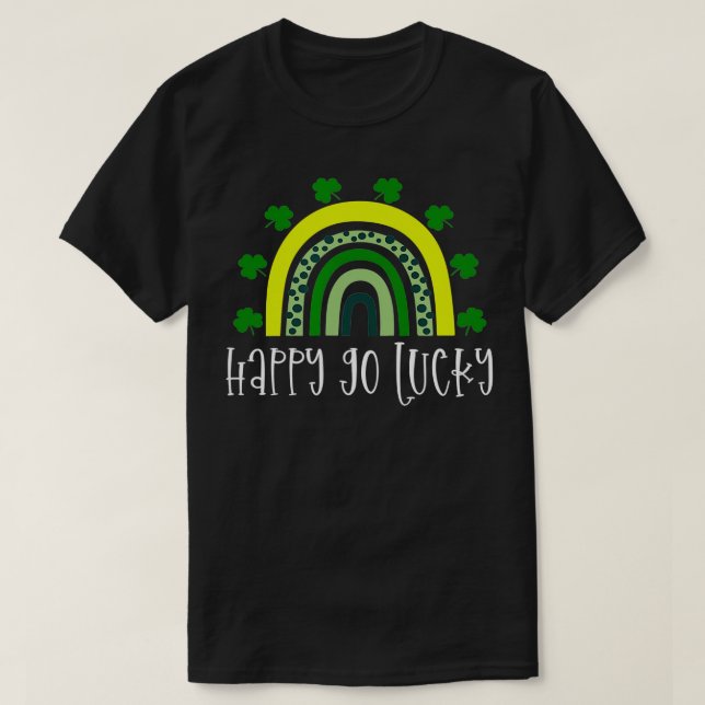 Happy Go Lucky  St Pattys Patricks Day Party Kids  T-Shirt (Design Front)
