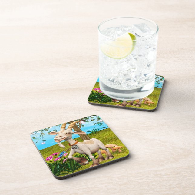 Happy Goat Coaster (Right Side)