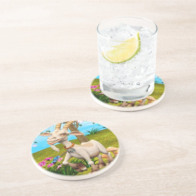 Happy Goat Coaster (Side)