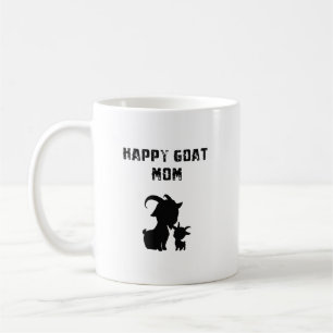 Happy Goat Mom Joyful Farm Animal Lover Coffee Mug