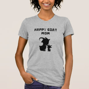 Happy Goat Mom Joyful Farm Animal Lover T-Shirt