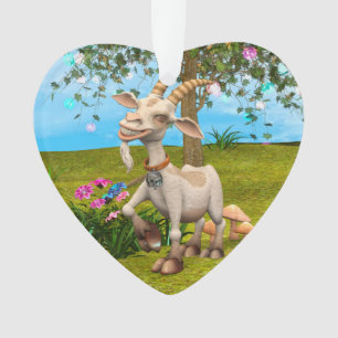 Happy Goat Ornament