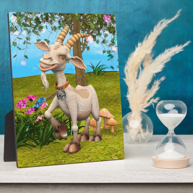 Happy Goat Plaque (Side)