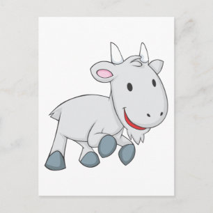 Happy Goat Postcard