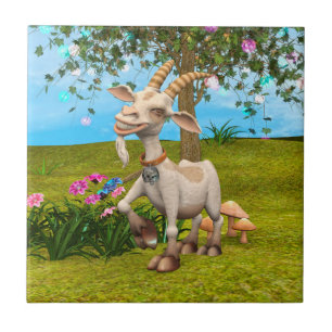 Happy Goat Tile