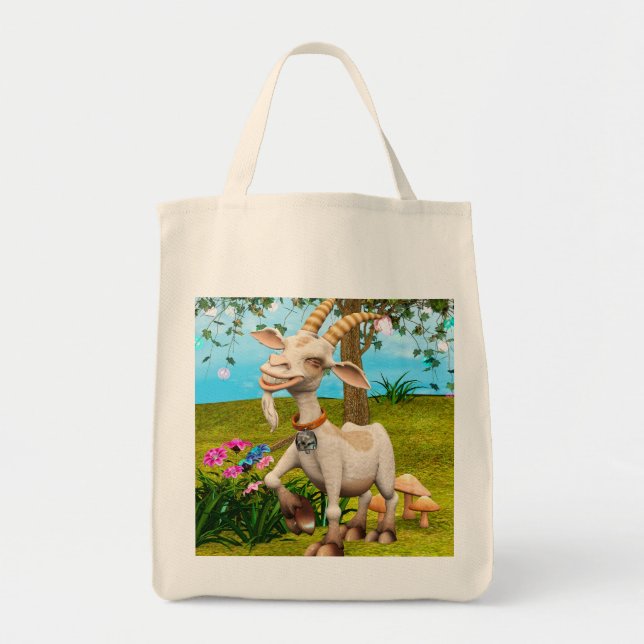 Happy Goat Tote Bag (Front)