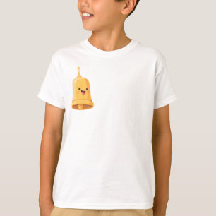 Happy Golden Bell Face Kids T-Shirt