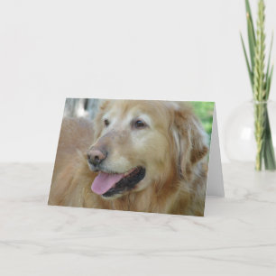 Happy Golden Retriever Card