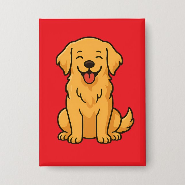 Happy Golden Retriever Dog – Cute Funny Pets (Front)