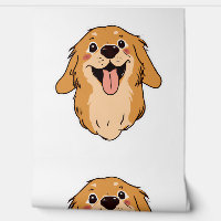 Happy Golden Retriever Dog Lover Puppy Retro