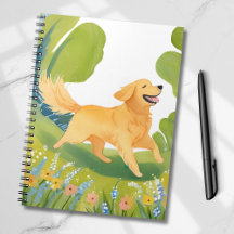 Happy Golden Retriever | Light Watercolor Card
