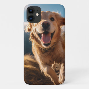 Happy Golden Retriever Running  Case-Mate iPhone Case