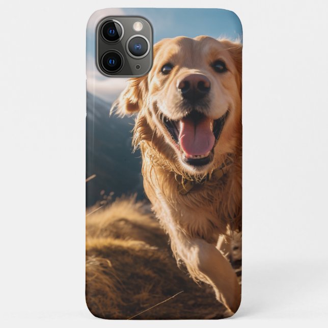 Happy Golden Retriever Running  Case-Mate iPhone Case (Back)