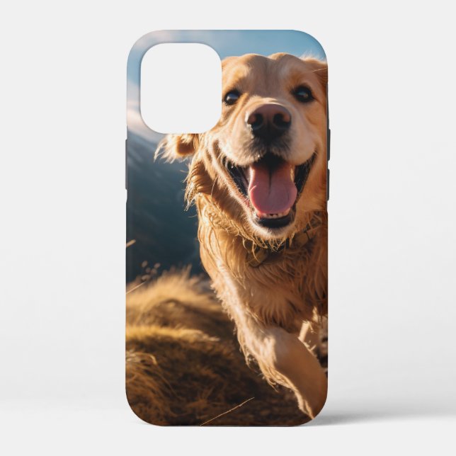 Happy Golden Retriever Running  Case-Mate iPhone Case (Back)