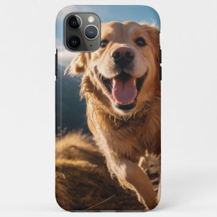 Happy Golden Retriever Running Case-Mate iPhone Case