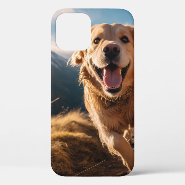 Happy Golden Retriever Running  Case-Mate iPhone Case (Back)