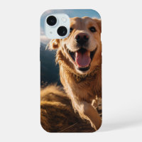 Happy Golden Retriever Running