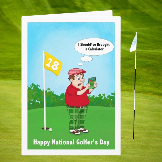 Happy Golfers Day Humor April 10 Card (Creator Uploaded)