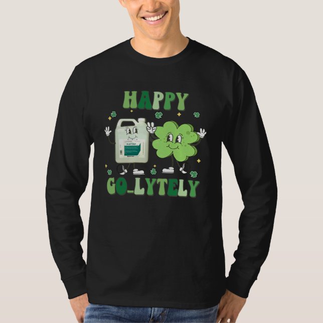 Happy Golytely Bowel Prep St Pattys Gastro Gi Tech T-Shirt (Front)