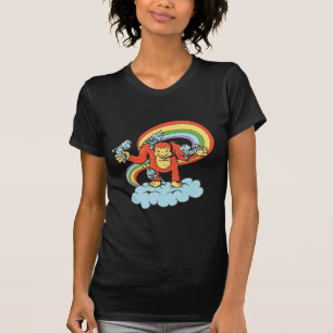 happy gorilla cartoon character vector T-Shirt