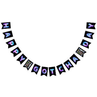 Happy Gotcha Day Balloons Your Pets Photo Bunting