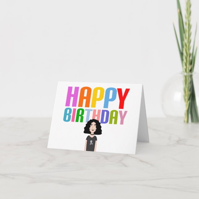 Happy Goth Birthday Card (Front)