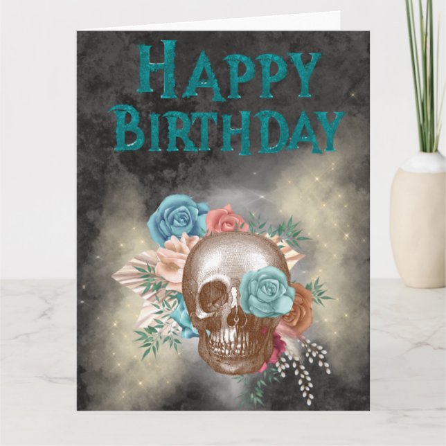 Happy Gothic Birthday card (Front)