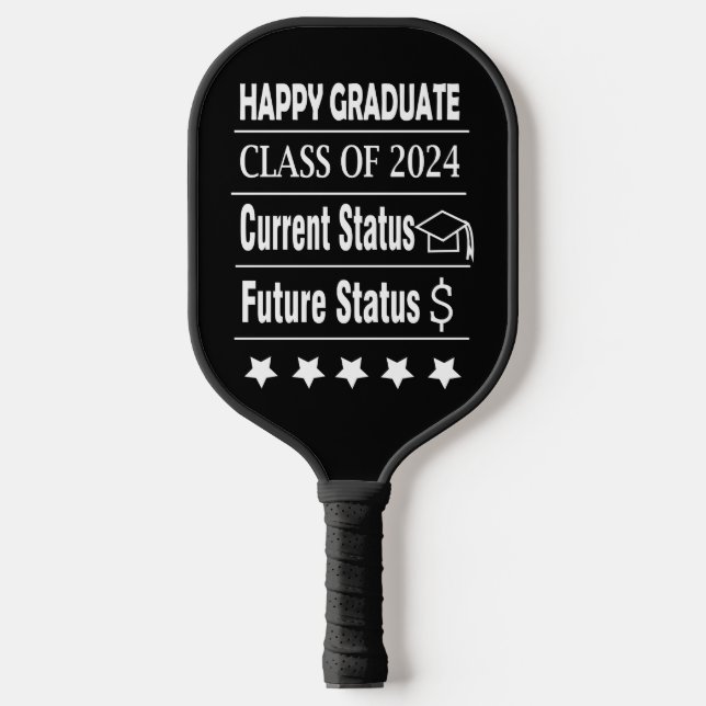 Happy Graduate Graduation  Pickleball Paddle (Front)