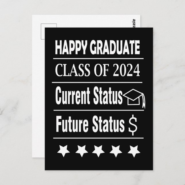 Happy Graduate Graduation  Postcard (Front/Back)