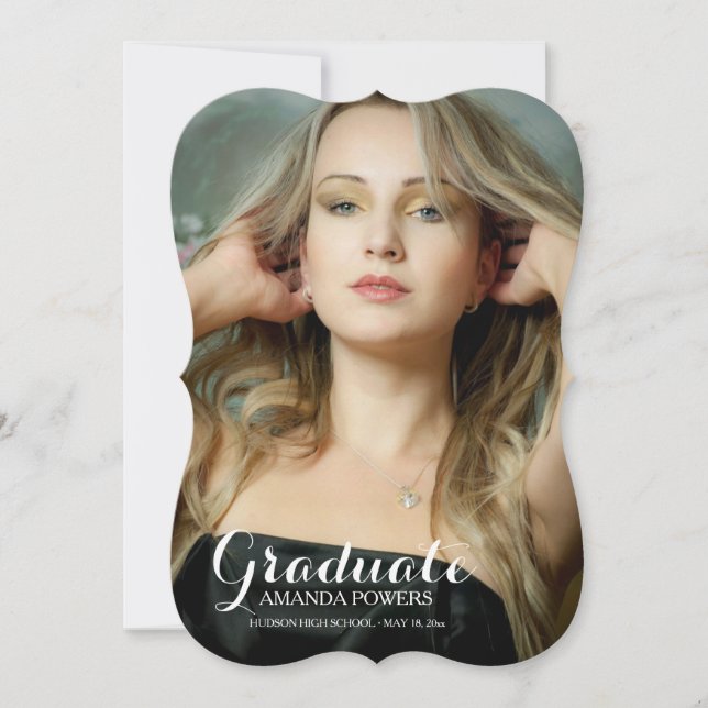 Happy Graduate Photo Announcement (Front)